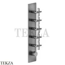 Gessi INCISO WELLNESS Термостат 5 выходов, внешняя часть 58230-706, Black Metal