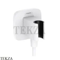 Hansgrohe FixFit Q Шланговое подсоединение с держателем 26887700, белый матовый
