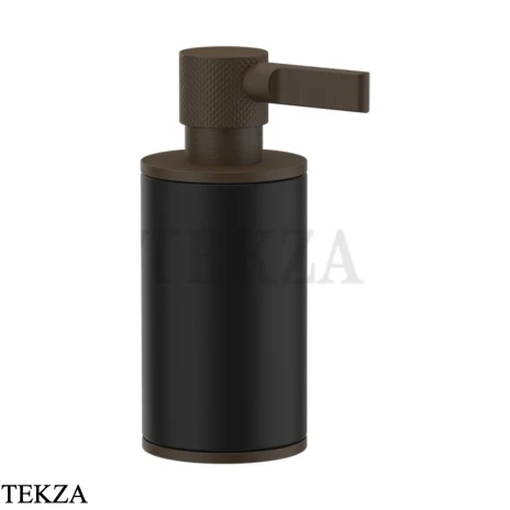 Gessi INCISO accessories Дозатор настольный для жидкого мыла, черный 58538-845, Dark Bronze