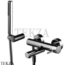 FIMA Carlo Frattini Spillo UP Смеситель для ванны с изливом, с гарнитуром F3034CN, Black chrome