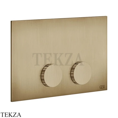 Gessi INGRANAGGIO Клавиша смыва для инсталляции Geberit omega 12, 54639-726, бронза Brushed