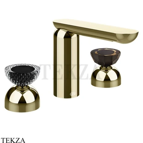 Gessi Perle Смеситель для раковины на 3 отв., без гарнитура 74786-710, шампань глянец