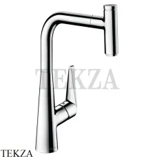 Hansgrohe Talis Select S Смеситель для кухни с выдвижным изливом 72821000, хром глянец