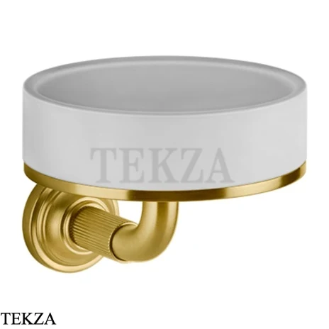Gessi VENTI20 Мыльница настенная белая 65401-716, Gold Br. PVD