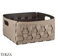 ADJ Dubai Корзина-ёмкость для мелочей 35x35 см 2045.04/06, капучино/шоколад