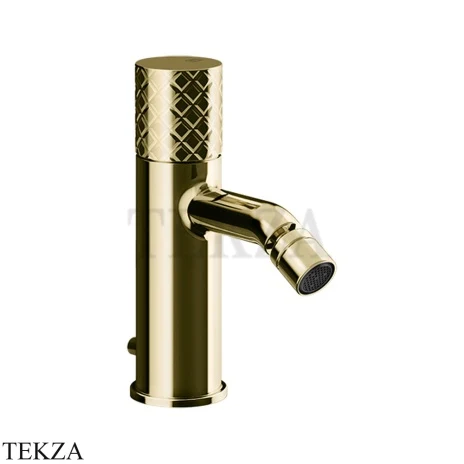 Gessi Habito INTRECCIO Смеситель для биде, с донным клапаном 70107-710, Brass PVD