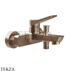 Gessi RILIEVO Смеситель для ванны с переключателем 59013-708, Copper Brushed