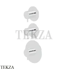 Newform XT Термостат для душа на 2 потока, внешняя часть, 67609E.01.014, белый матовый