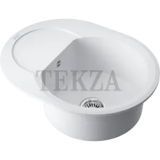 Omoikiri Sakaime 60E Кухонная мойка Tetogranit овальная с крылом 4993136 белый