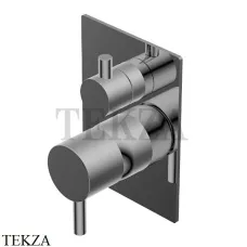 Ritmonio Diametro35 S Смеситель для душа, 2 потока, внешняя часть PR52GC111 F31, Frosted Black Chrome