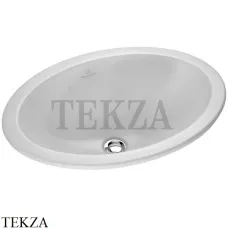 Villeroy & Boch Loop&Friends Раковина встраиваемая сверху 50х35,5, с переливом 61551001, белый глянец