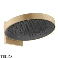 Hansgrohe Rainfinity Верхний душ 360 1jet с настенным креплением 26230140, Brushed Bronze Hansgrohe Rainfinity Верхний душ 360 1jet с настенным креплением 26230140, Brushed Bronze