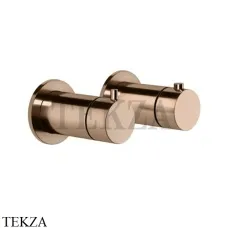 Gessi Ingranaggio-Anello Термостат для душа на 3 потока, внешняя часть 63335-030, Copper глянец