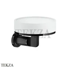 Gessi INCISO accessories Мыльница настенная, композит белый 58501-706, Black Metal