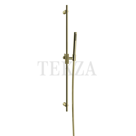 Gessi INGRANAGGIO Штанга в комплекте с душевой лейкой 63584-710, Brass PVD