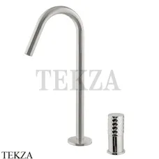 FIMA Carlo Frattini Spillo TECH X Смеситель для раковины, с донным клапаном F3271TNCXSN, Brushed nickel