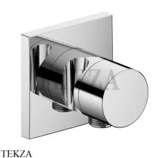 Keuco IXMO Pure Вентиль запорный с выводом для шланга, держатель, квадрат 59541010202, хром глянец