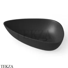 Dea Design Washbasins Раковина настольная 58,5х39 Solid Surface DD9086 585 16, Black №16