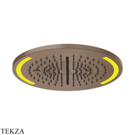 Gessi COLOUR Накладная душевая панель 350, 4 функции 57878-708, Copper Brushed PVD