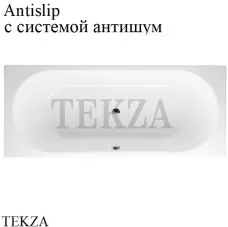 BETTE BetteStarlet Ванна прямоугольная из стали 1630-000 AS, антишум, антислип Sense, белый глянец