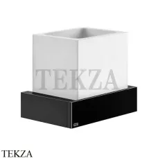 Gessi Rettangolo Стакан для щеток настенный, композит белый 20807-706, Black Metal PVD Gessi Rettangolo Стакан для щеток настенный, композит белый 20807-706, Black Metal PVD