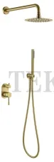 Boheme Uno Смеситель встроенный SET, душ верхний, гарнитур Uno 464-MG Matt Gold