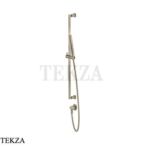 Gessi INCISO SHOWER Душевой гарнитур-штанга с выводом воды 58142-149, Finox Brushed Nickel