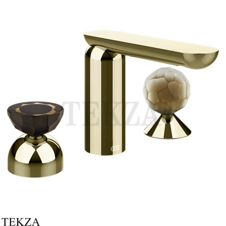 Gessi Perle Смеситель для раковины на 3 отв., без гарнитура 74848-710, шампань глянец