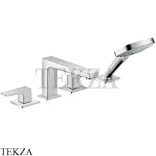Hansgrohe Metropol Смеситель на борт ванны на 4 отверстия, внешняя часть 32553000, хром глянец