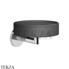 Gessi ANELLO Мыльница настенная композит черный 63702-031, хром глянец