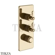 Gessi VENTI20 Термостат для душа, 2 поток, внешняя часть 65200-735, Warm Bronze PVD