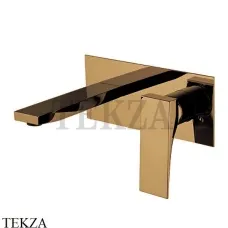 FIMA Carlo Frattini Zeta Смеситель для раковины, с донным клапаном F3971LX5ZS, Brushed Amber Bronze