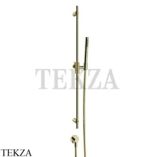 Gessi ANELLO Штанга в комплекте с душевой лейкой и выводом 63482-710, Brass PVD