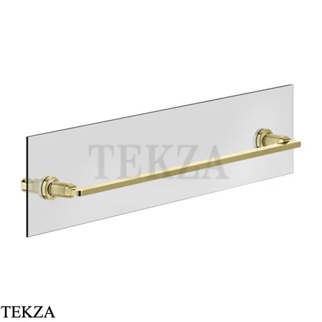 Gessi INCISO accessories Полотенцедержатель для крепления на стекло, 60 см 58617-710, Brass PVD