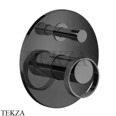 Gessi ANELLO Смеситель для душа круглый, на 2 потока 63377-706, Black Metal Gessi ANELLO Смеситель для душа круглый, на 2 потока 63377-706, Black Metal