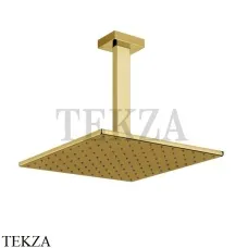 Gessi Rettangolo shower Верхний душ с потолочным кронштейном 15186-246, Gold PVD