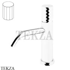 FIMA Carlo Frattini Spillo TECH V Смеситель для раковины, с донным клапаном F3031TXSVBS, белый матовый