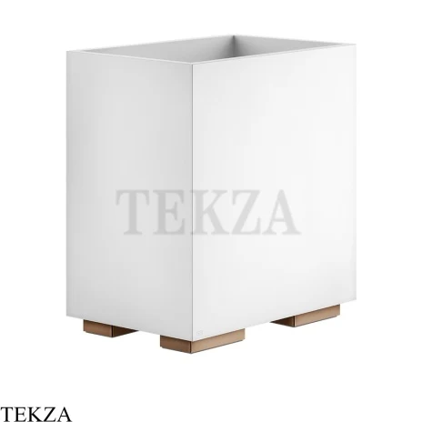 Gessi Rettangolo Ведерко, корзина для мусора, цвет белый 20990-030, Copper PVD