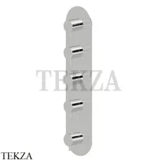 Newform XT Термостат для душа на 4 потока, внешняя часть, 67604E.M0.070, Titanium satin