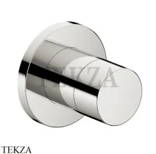 Keuco IXMO Pure Вентиль запорный, переключатель на 2 потока, круг, внешняя часть 59557050001, Никель шлифованный