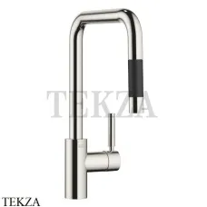 Dornbracht Meta Square Смеситель для кухни Pull-down функцией душа 33870861-08, платина глянец
