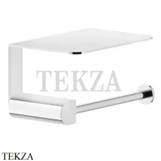 Gessi RILIEVO Держатель для туалетной бумаги с крышкой-полкой 59449-031, хром глянец