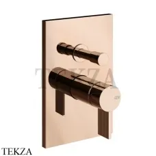 Gessi Inverso RIGATO Смеситель для душа, 2 потока, внешняя часть 73579-030, Copper глянец