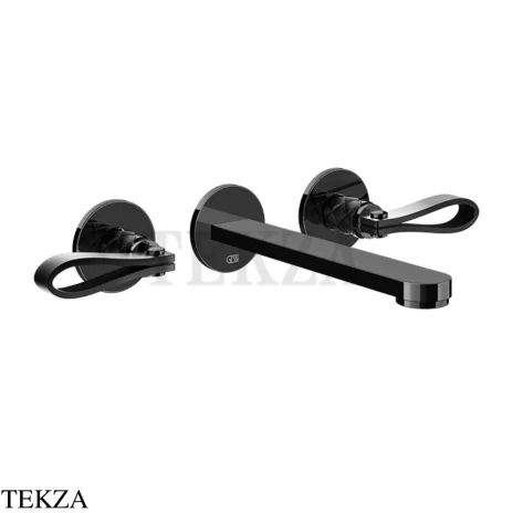 Gessi Pelle Laccetto Смеситель для раковины, внешняя часть, 78490-439, Nero/Black Metal PVD