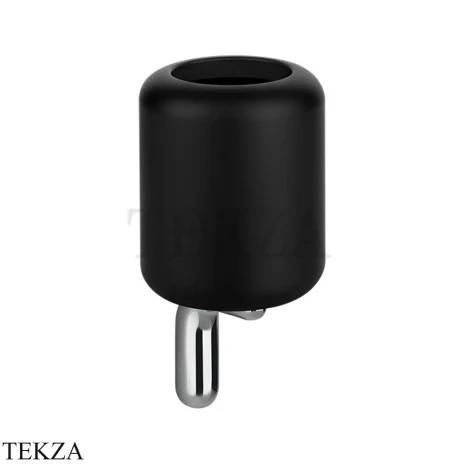 Gessi Goccia Стакан настенный, черная керамика 38008-031, хром глянец