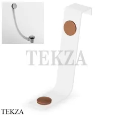 Zucchetti Слив-перелив для ванны с системой push Z90066.XP91, brushed copper PVD