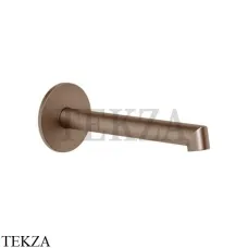 Gessi Ingranaggio-Anello Излив для раковины настенный, средней длины 63403-708, Copper Brushed