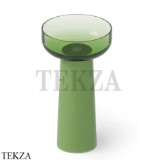 Dea Design Pedestal Basin Раковина напольная круглая Glasstech DD2027 480 R3, Emerald R3