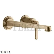 Gessi VENTI20 Смеситель для раковины длинный, внешняя часть 65088-726, Warm Bronze Br.