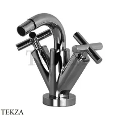 FIMA Carlo Frattini Maxima Смеситель для биде, с гарнитуром, F5312WCS, Brushed black chrome